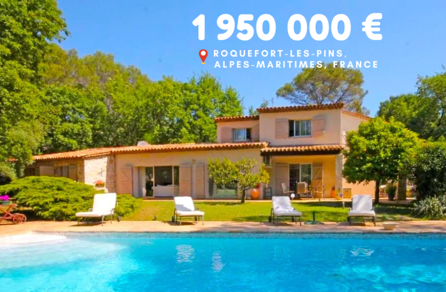 1 950 000 €, Roquefort-les-pins, Alpes-Maritimes