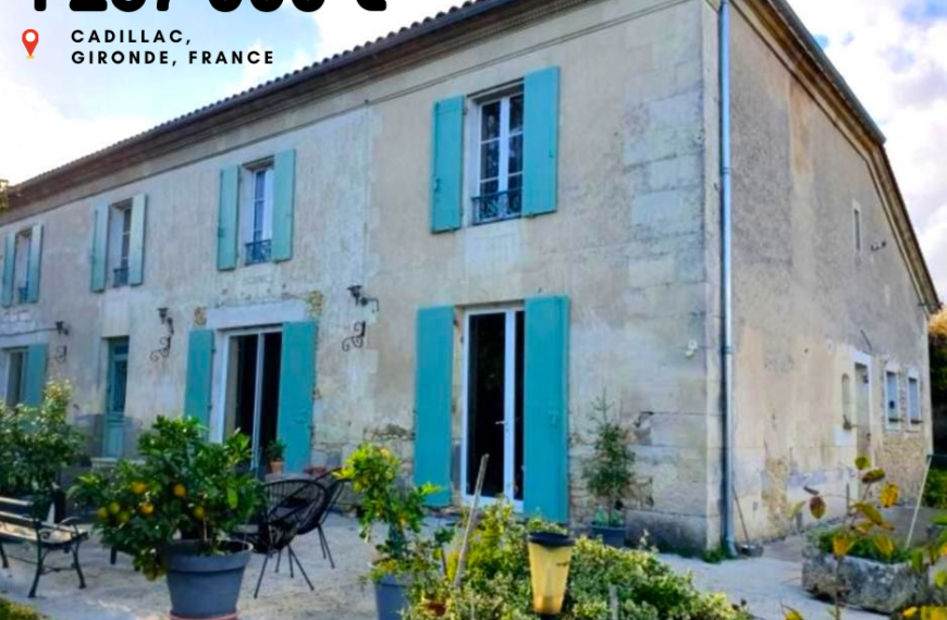 1 287 000 €, Cadillac, Gironde