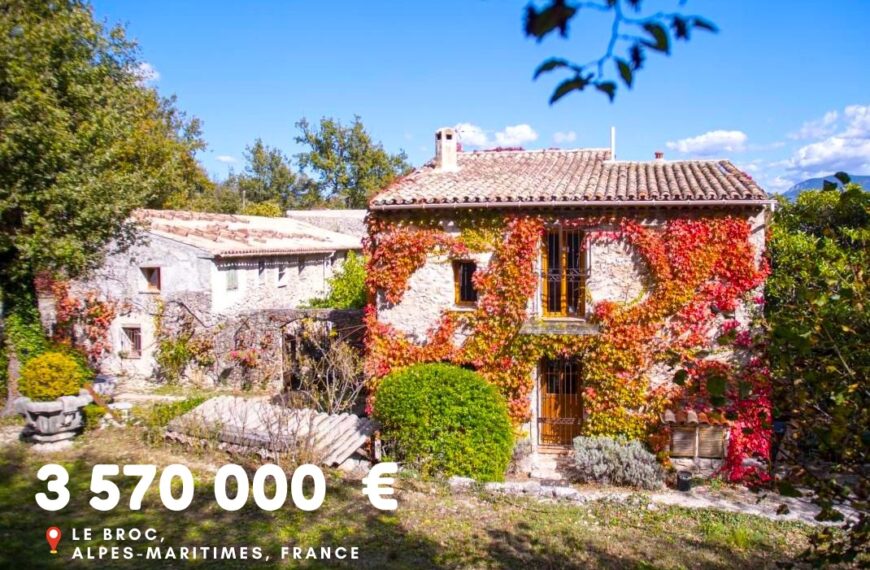 3 570 000 €, Le Broc, Alpes-Maritimes