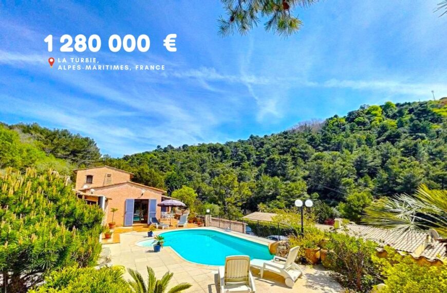 1 280 000 €, La Turbie, Alpes-Maritimes